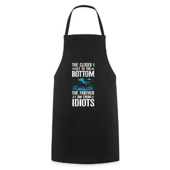 Scuba Diving Diver The Closer I - Cooking Apron - black - Front - AI Model Male 185 dark (185cm)