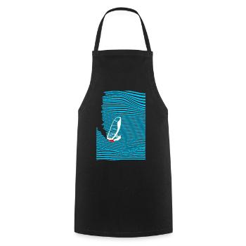 Windsurfers Windsurfing Wave - Cooking Apron - black - Front - AI Model Male 185 dark (185cm)