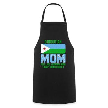 Djiboutian Mom Djibouti flag for Mother's Day - Cooking Apron - black - Front - AI Model Male 185 dark (185cm)