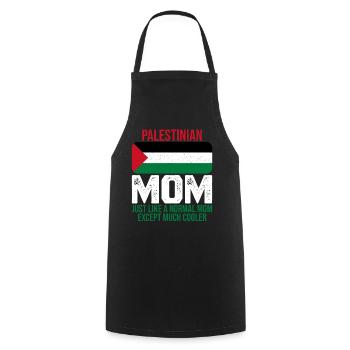 Palestinian Mom Palestine Flag for Mother's Day - Cooking Apron - black - Front - AI Model Male 185 dark (185cm)