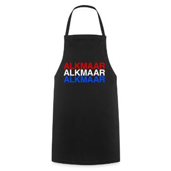 ALKMAAR Pays-Bas Drapeau des Pays-Bas - Tablier de cuisine - noir - Devant - AI Model Male 185 dark (185cm)