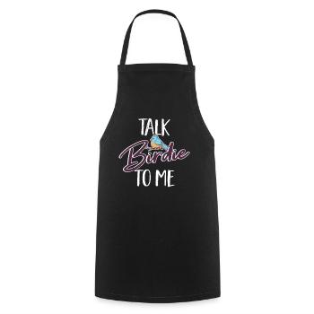 Birdwatching Bird Nerd Hobby Bird Watching - Cooking Apron - black - Front - AI Model Male 185 dark (185cm)