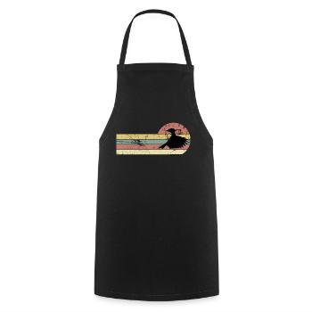 Hoopoe bird nature protection - Cooking Apron - black - Front - AI Model Male 185 dark (185cm)
