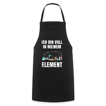 chemistry - Cooking Apron - black - Front - AI Model Male 185 dark (185cm)