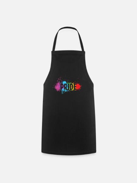 LGBT Rainbow Pride - Tablier de cuisine - noir