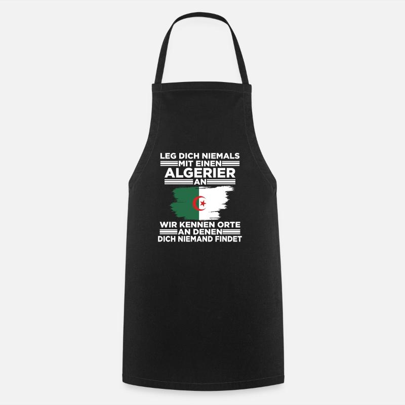Algerier Algerien Algerisches Geschenk - Kochschürze - Schwarz