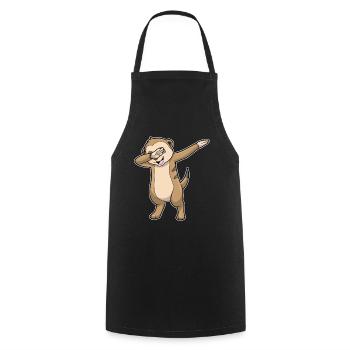 Erdmännchen Hip Hop Tanz - Kochschürze - Schwarz - Vorne - AI Model Male 185 dark (185cm)
