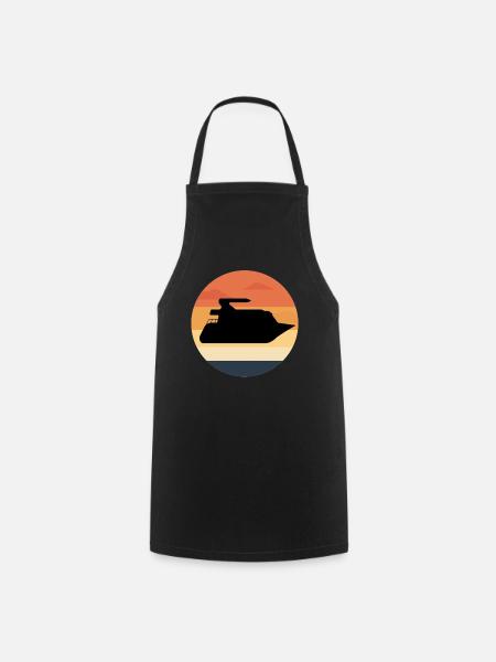 Bateau bateau bateau bateau bateau - Tablier de cuisine - noir