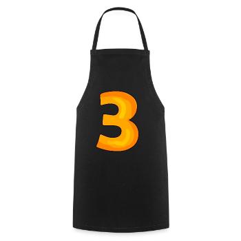 3 - Tablier de cuisine - noir - Devant - AI Model Male 185 dark (185cm)