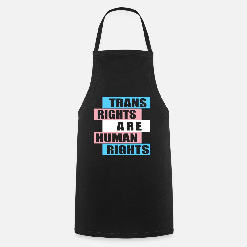 Trans Rights are Human Rights - Kochschürze - Schwarz