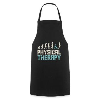 Physiotherapeut Beruf - Kochschürze - Schwarz - Vorne - AI Model Male 185 dark (185cm)