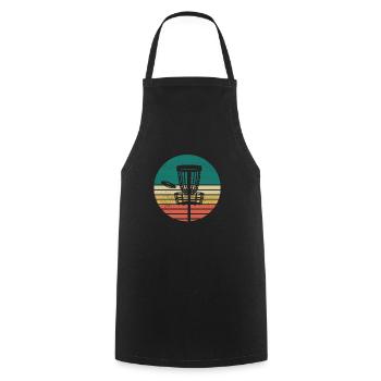 Disc Golf Vintage Disc Golf - Kochschürze - Schwarz - Vorne - AI Model Male 185 dark (185cm)