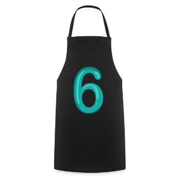6 - Tablier de cuisine - noir - Devant - AI Model Male 185 dark (185cm)