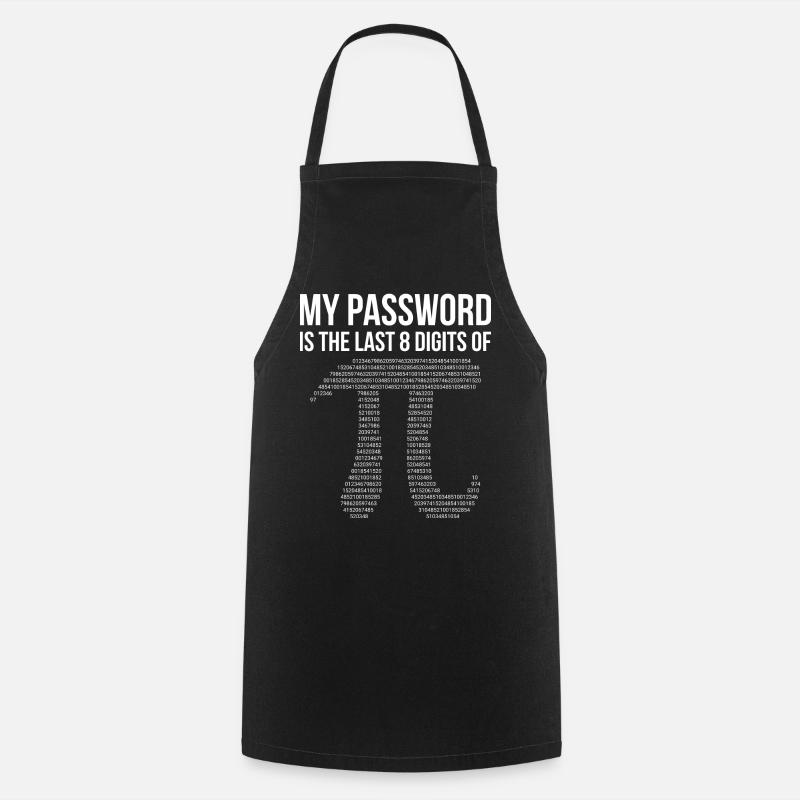Mon mot de passe - Tablier de cuisine - noir