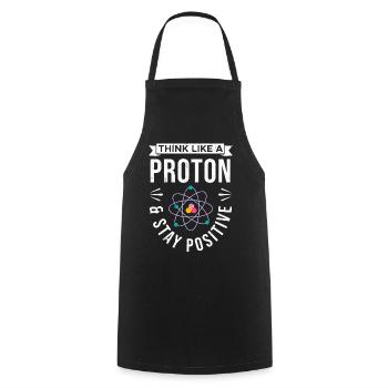 Chemist Laboratory Periodic Table Neutron Alchemy - Cooking Apron - black - Front - AI Model Male 185 dark (185cm)