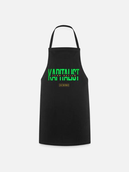 Kapitalist Team Aktien - Kochschürze - Schwarz