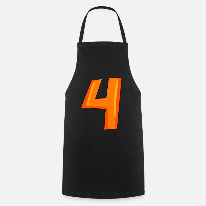 Quatre 4 - Tablier de cuisine - noir