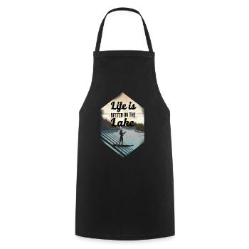 SUP Paddleboard Life Is Better On - Tablier de cuisine - noir - Devant - AI Model Male 185 dark (185cm)