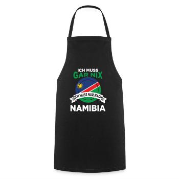 Afrika Namibia Geschenk Geschenkidee - Kochschürze - Schwarz - Vorne - AI Model Male 185 dark (185cm)