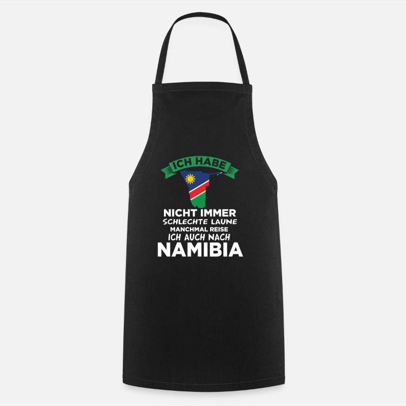 Namibia Reise Geschenk Geschenkidee - Kochschürze - Schwarz