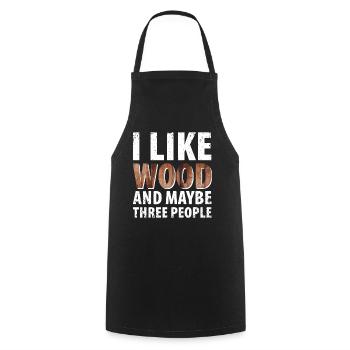Menuisier Menuisier Chambres Artisans Bois - Tablier de cuisine - noir - Devant - AI Model Male 185 dark (185cm)