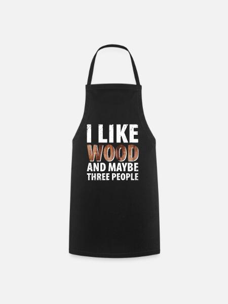 Menuisier Menuisier Chambres Artisans Bois - Tablier de cuisine - noir