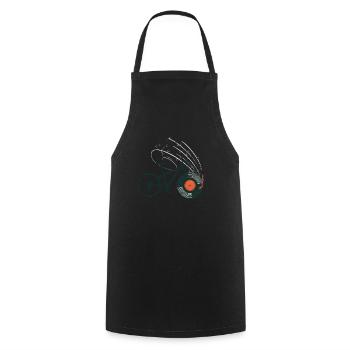 Disque de vélo vintage - Tablier de cuisine - noir - Devant - AI Model Male 185 dark (185cm)