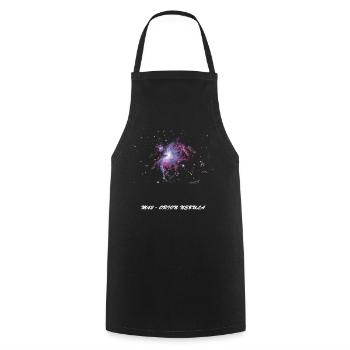 M42 - Nébuleuse d’Orion - Tablier de cuisine - noir - Devant - AI Model Male 185 dark (185cm)