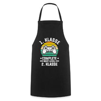 1. Klasse Level Complete Zocker Gamer Gaming Grund - Kochschürze - Schwarz - Vorne - AI Model Male 185 dark (185cm)