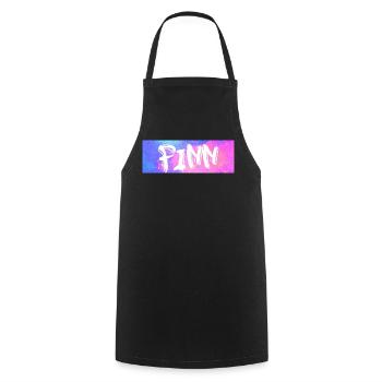 Finn: Neon Graffiti Galaxy - Cooking Apron - black - Front - AI Model Male 185 dark (185cm)