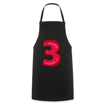 3 - Tablier de cuisine - noir - Devant - AI Model Male 185 dark (185cm)