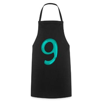 9 - Cooking Apron - black - Front - AI Model Male 185 dark (185cm)