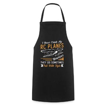 RC Model Airplane Model Airplane RC Airplane Gift - Cooking Apron - black - Front - AI Model Male 185 dark (185cm)