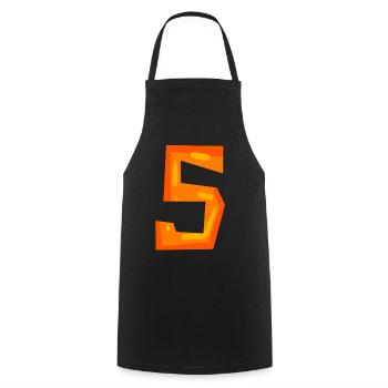 5 - Tablier de cuisine - noir - Devant - AI Model Male 185 dark (185cm)