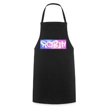 Robin Name Gift Gift Idea Galaxy - Cooking Apron - black - Front - AI Model Male 185 dark (185cm)