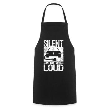Electric car Electric car Electric drive funny saying - Cooking Apron - black - Front - AI Model Male 185 dark (185cm)