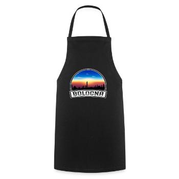 Bologna Italy Skyline Vintage Sunset Travel Souven - Cooking Apron - black - Front - AI Model Male 185 dark (185cm)
