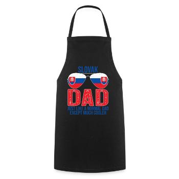 Slovak Dad Slovakia Flag Sunglasses Father’s Day - Tablier de cuisine - noir - Devant - AI Model Male 185 dark (185cm)