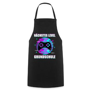 Gamer Zocker Einschulung Schulbeginn Schulkind - Kochschürze - Schwarz - Vorne - AI Model Male 185 dark (185cm)