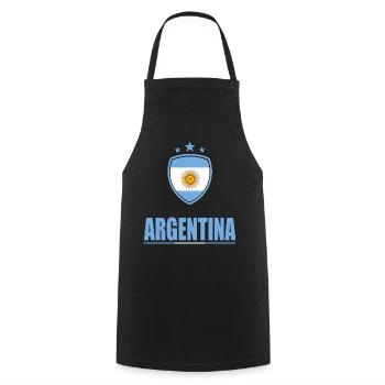 Argentinien T-Shirt - Kochschürze - Schwarz - Vorne - AI Model Male 185 dark (185cm)
