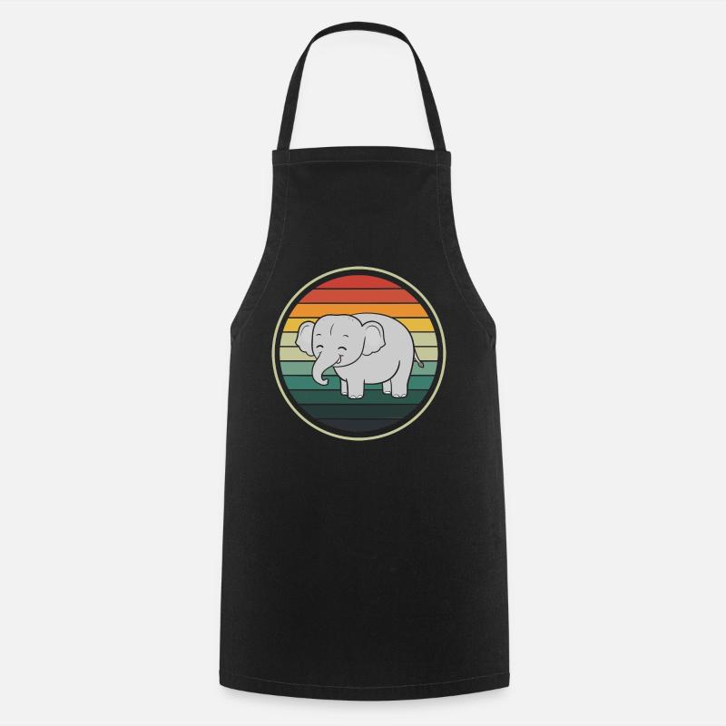 Eléphant éléphant - Tablier de cuisine - noir