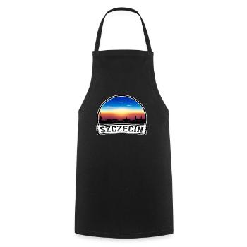 Szczecin Pologne Skyline Vintage Sunset Voyage Souv - Tablier de cuisine - noir - Devant - AI Model Male 185 dark (185cm)