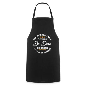 Jésus, Jésus, Jésus chrétien chrétien chrétien chrétien - Tablier de cuisine - noir - Devant - AI Model Male 185 dark (185cm)