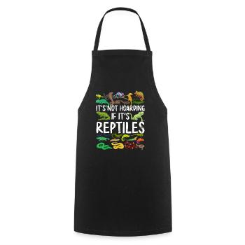 It'S Not Hoarding If It'S Reptiles - Cooking Apron - black - Front - AI Model Male 185 dark (185cm)