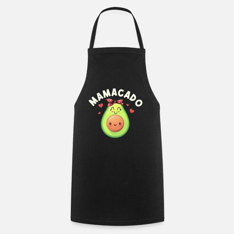 Avocado Mamacado cadeau - Tablier de cuisine - noir