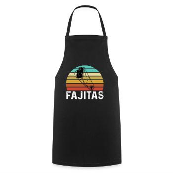 fajita - Cooking Apron - black - Front - AI Model Male 185 dark (185cm)