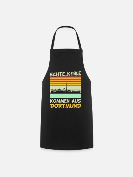 Dortmund Dortmunder Skyline Männer Geschenk - Kochschürze - Schwarz