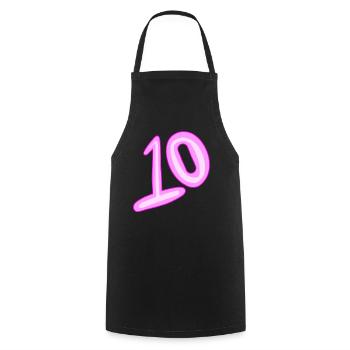 10 - Tablier de cuisine - noir - Devant - AI Model Male 185 dark (185cm)
