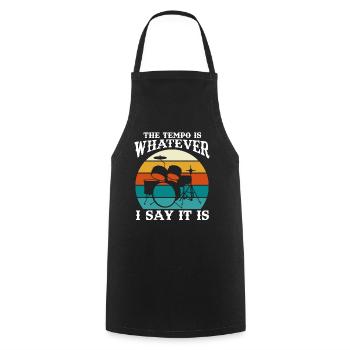 Tempo Whatever I Say it Is Batteur Vintage - Tablier de cuisine - noir - Devant - AI Model Male 185 dark (185cm)