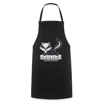 Skunk Favorite animal Stinkdachs Striped skunk - Cooking Apron - black - Front - AI Model Male 185 dark (185cm)